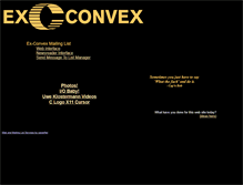 Tablet Screenshot of ex-convex.org